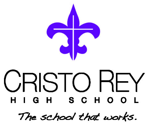 Cristo Rey High School, the school that works, logo
