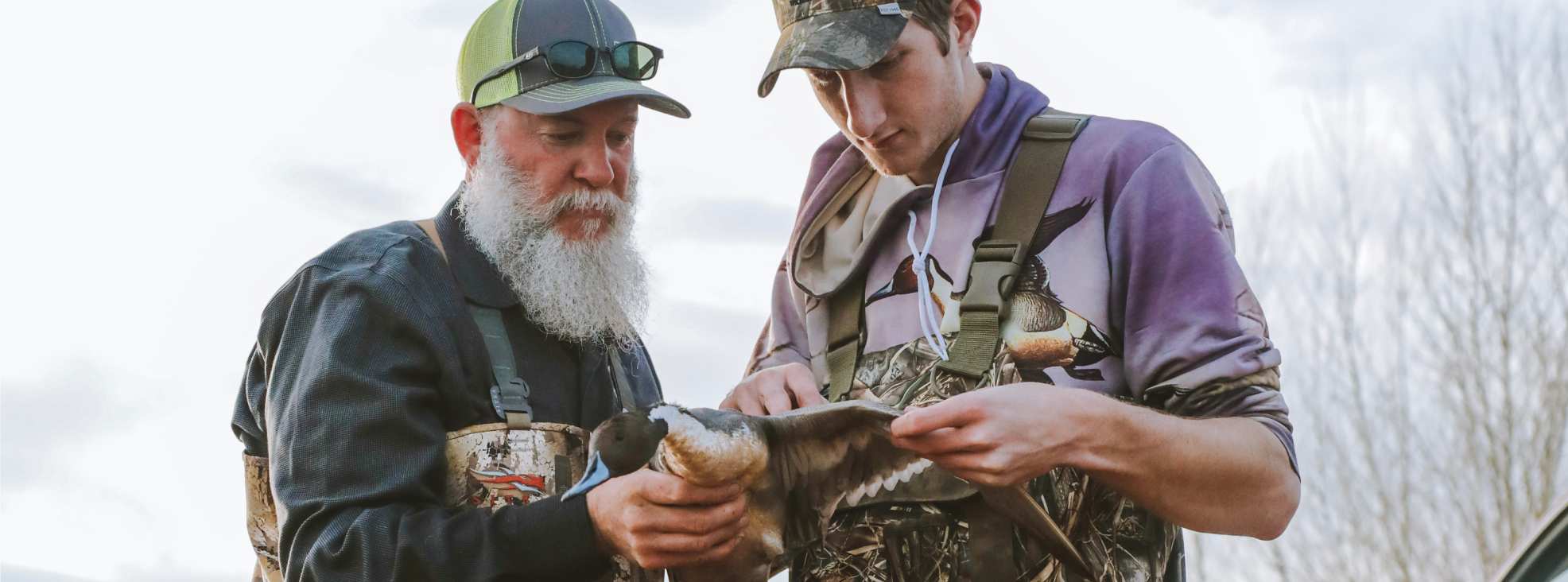 Photo of California Water Fowl Association volunteers tagging wildlife